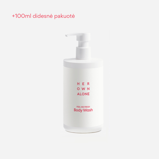 Kūno prausiklis su pieno rūgštimi