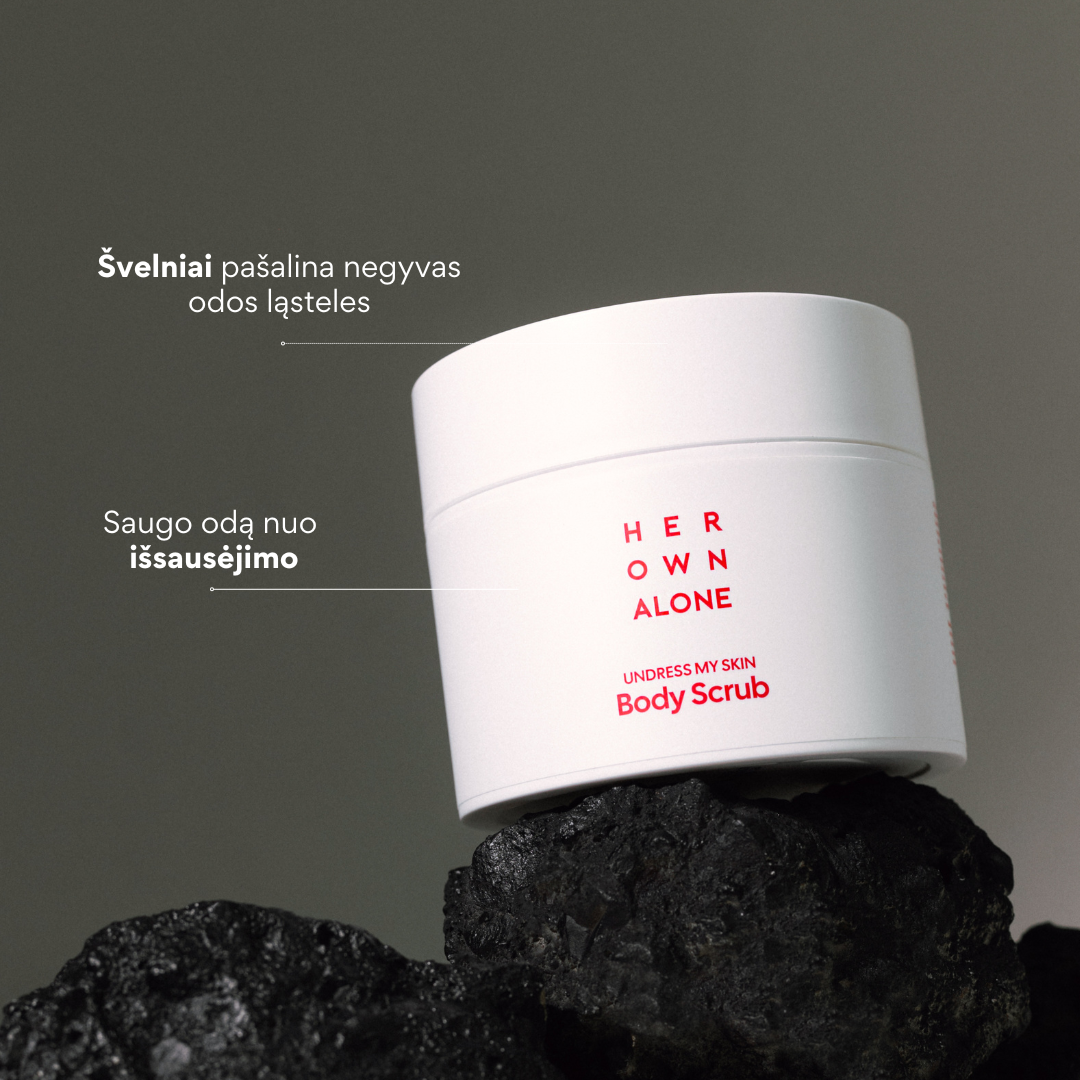 Kūno šveitiklis su vulkaniniu smėliu